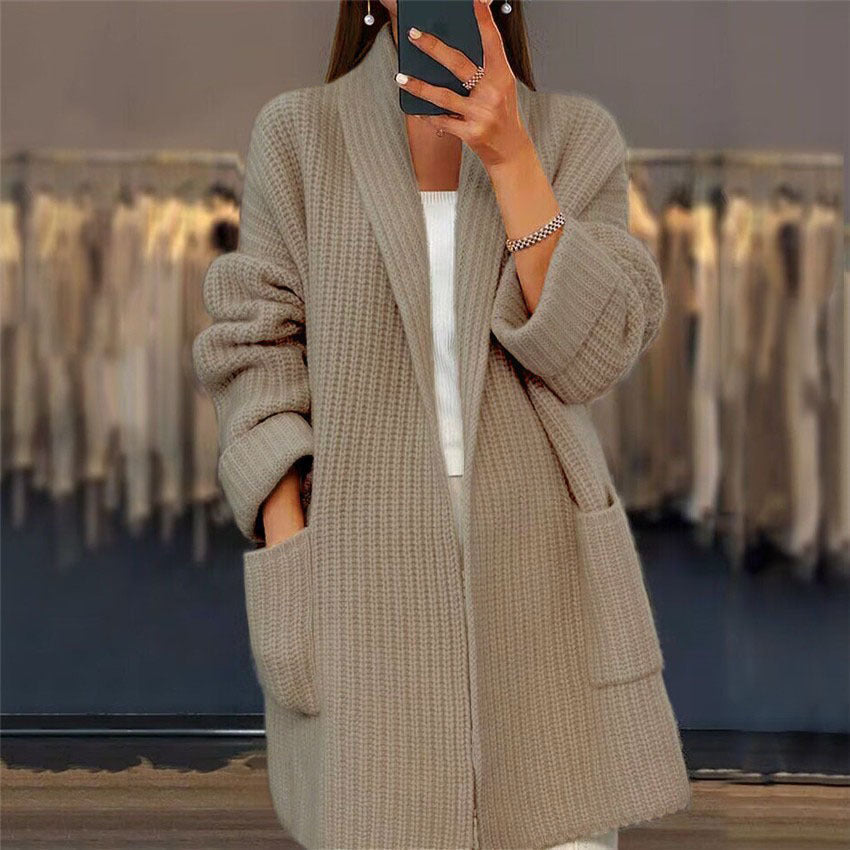 Knitted Sweater with Pockets