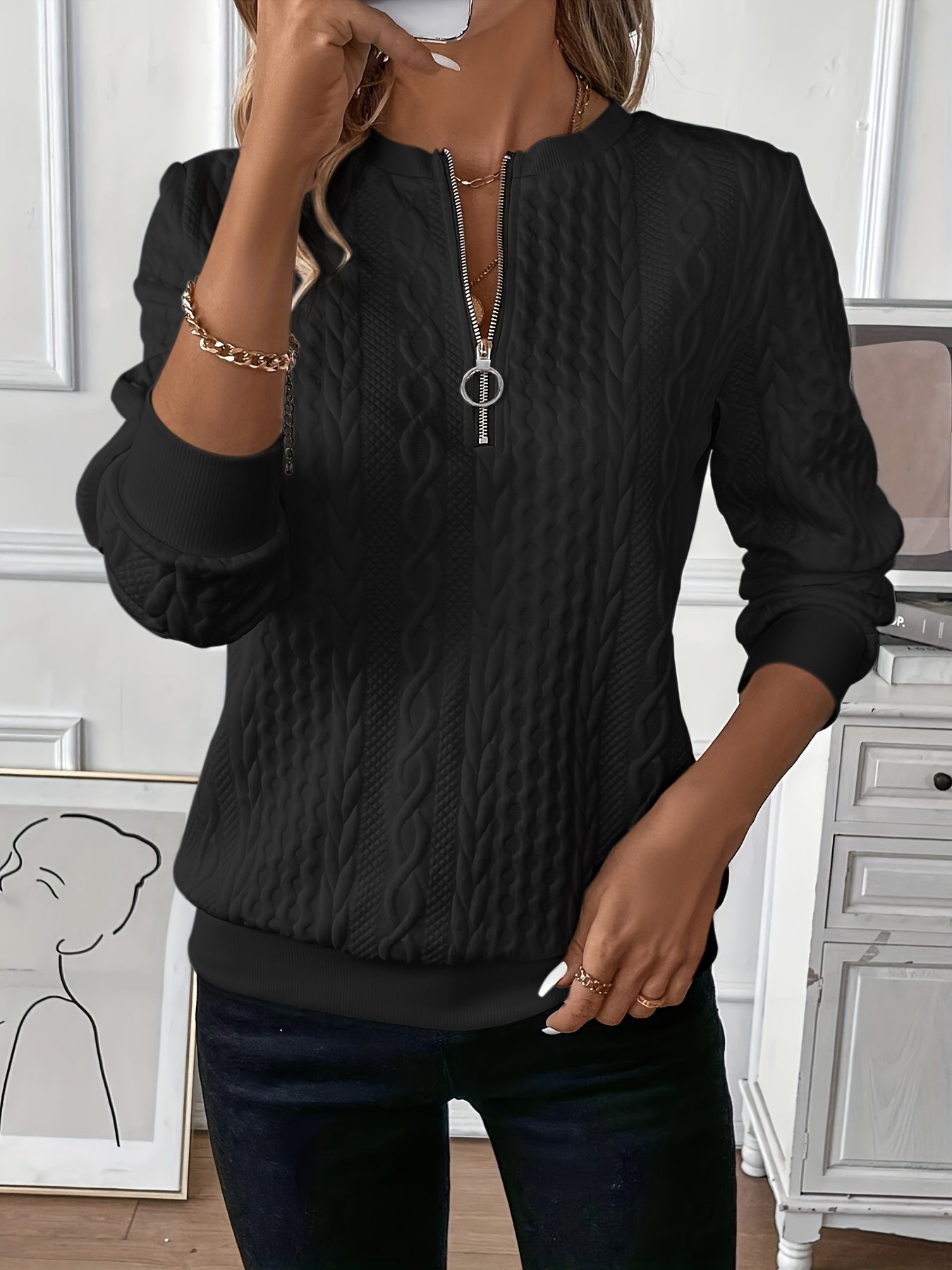 Alina | Sweater with Zipper