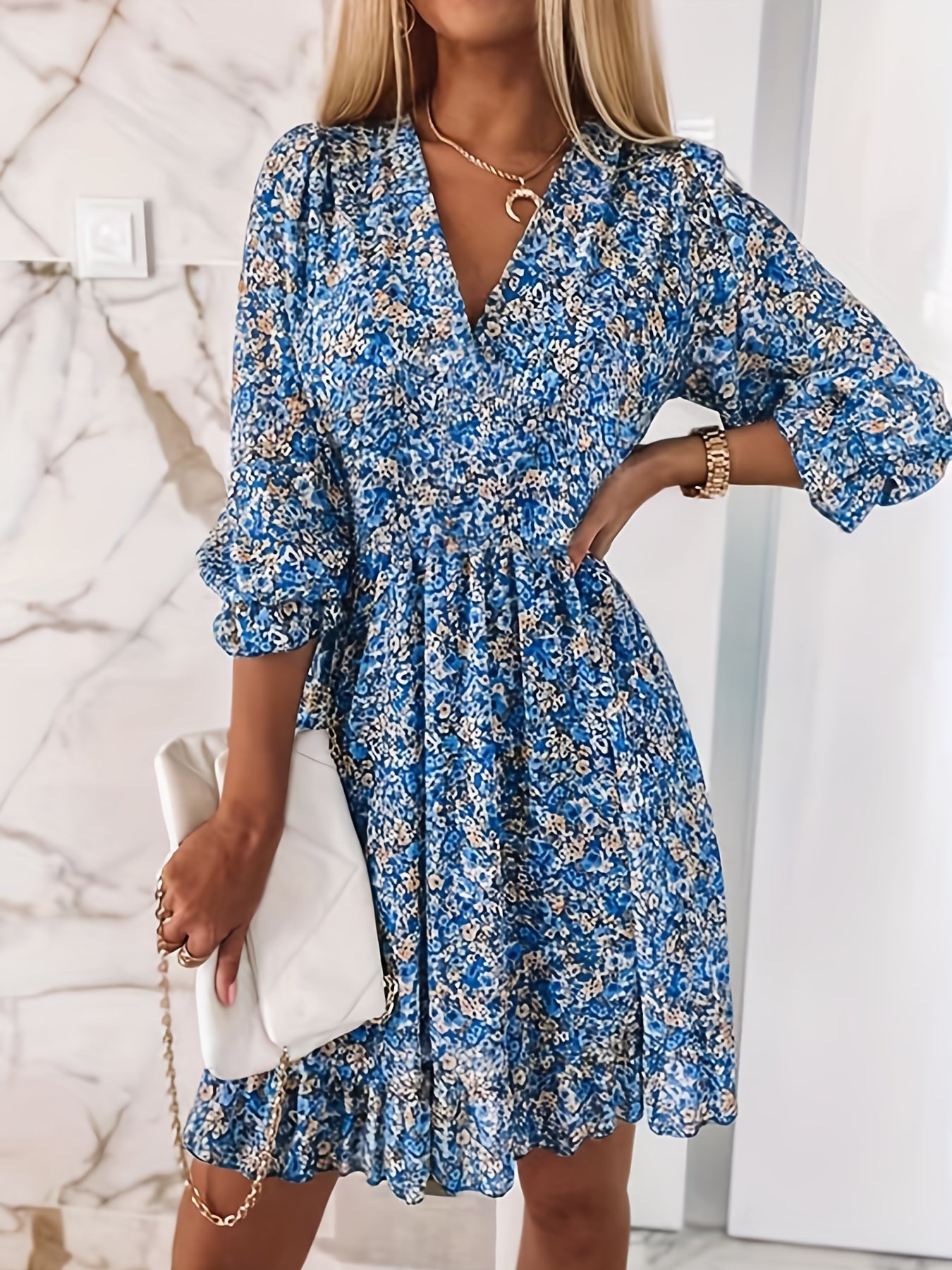 Dress with Elastic Waist