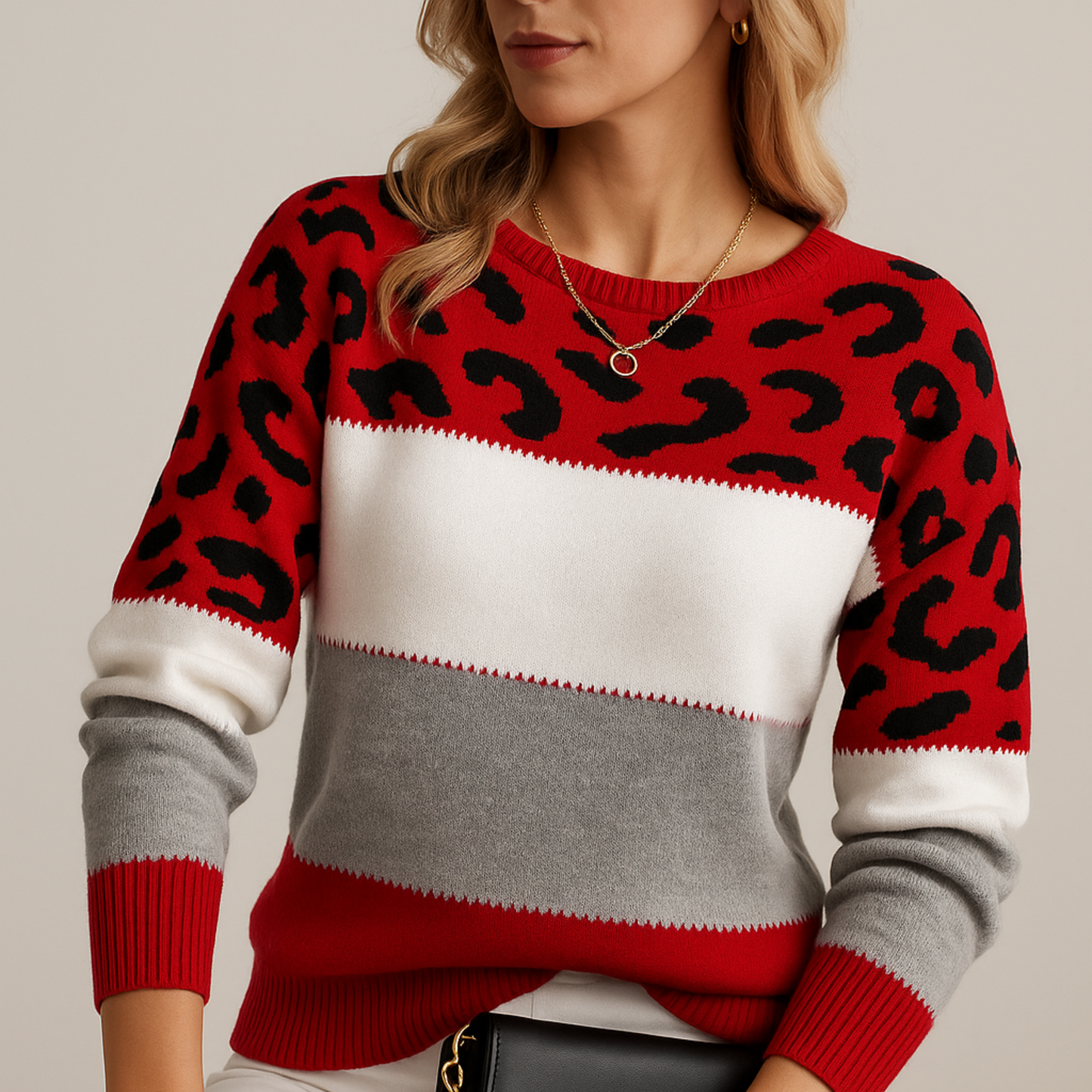 Kate | Leopard Print Casual Sweater