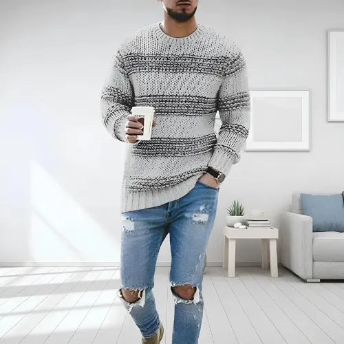 Darren | Chunky Striped Pullover