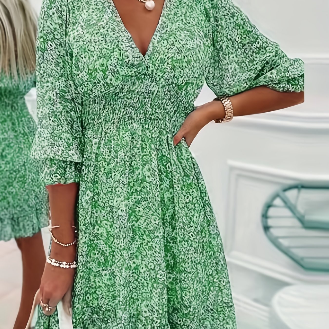 Dress with Elastic Waist