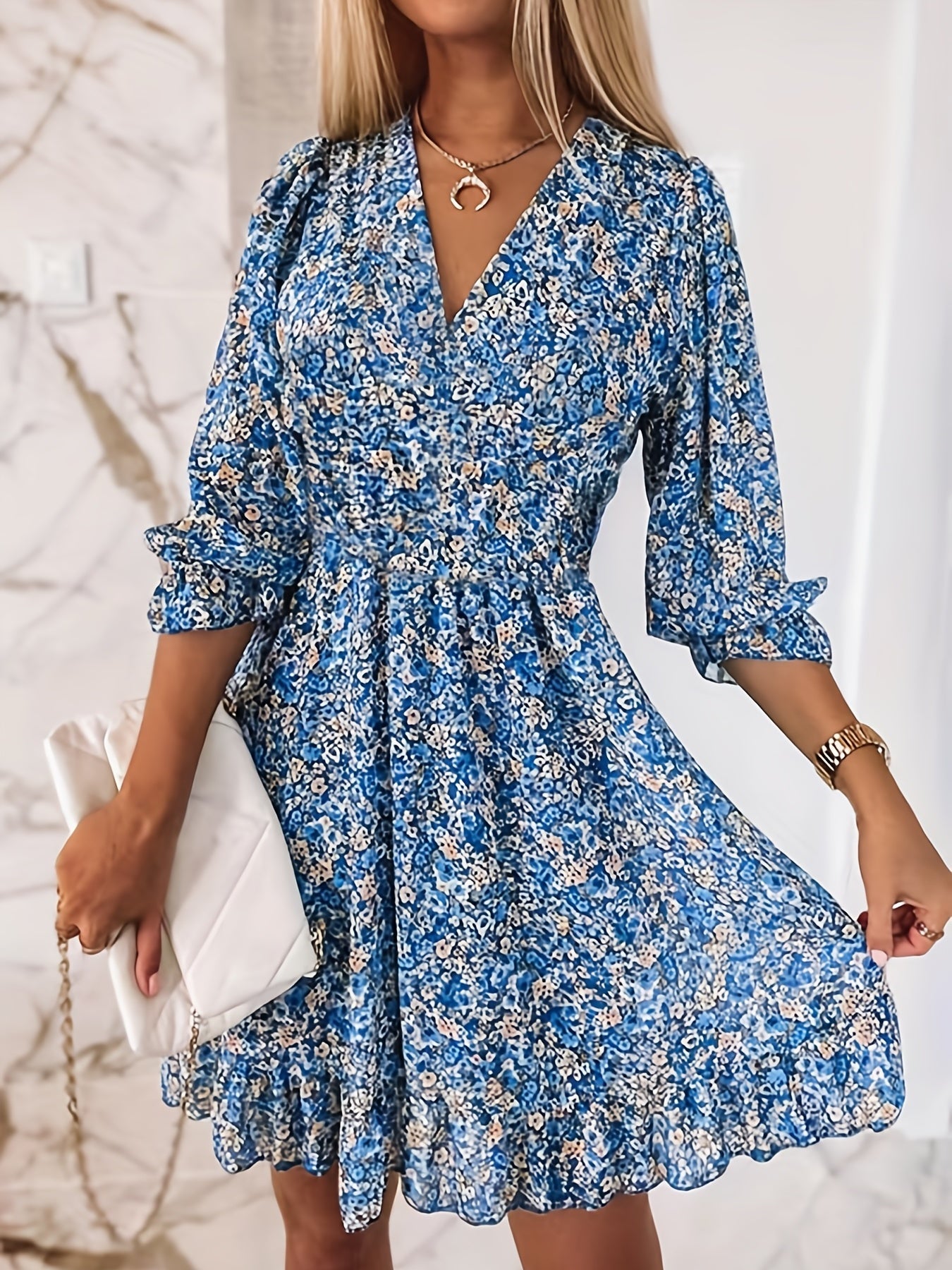 Dress with Elastic Waist