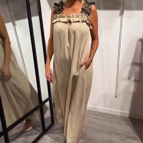 Casual long dress with pockets