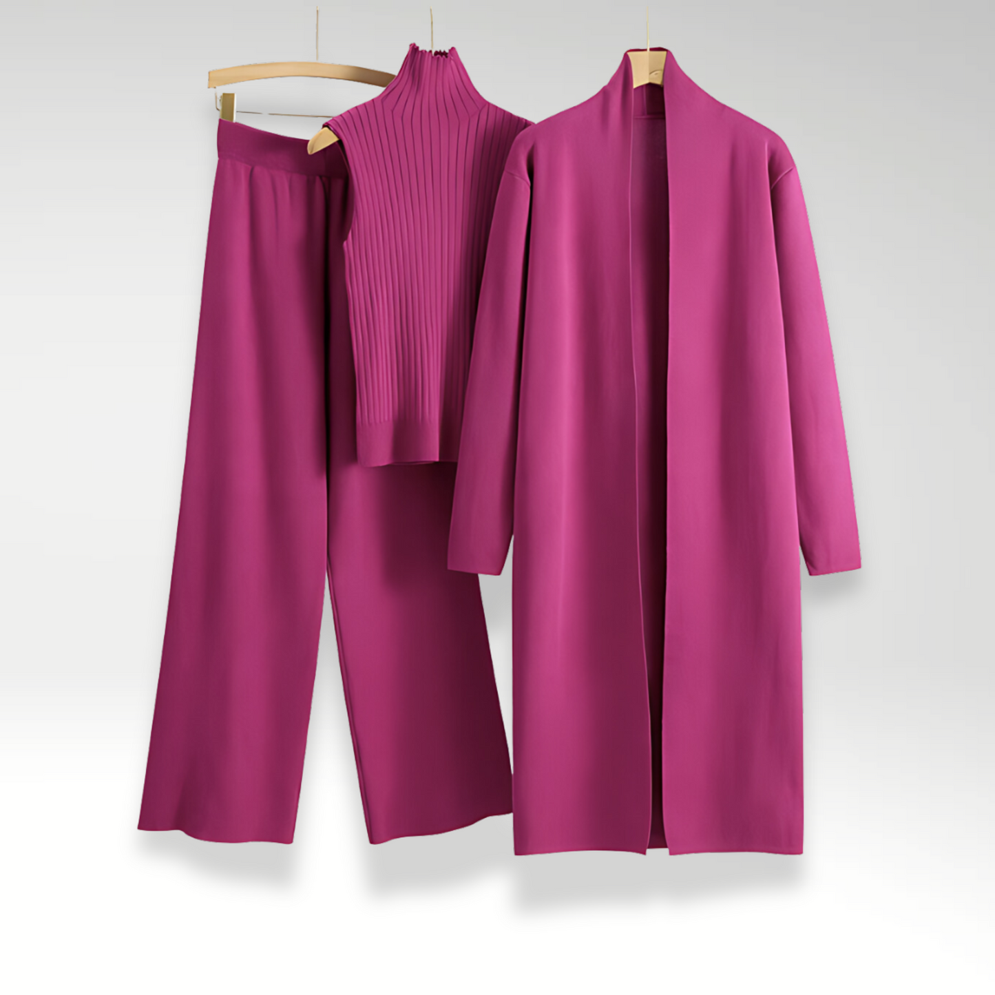 Luxury Three-Piece Knit Set