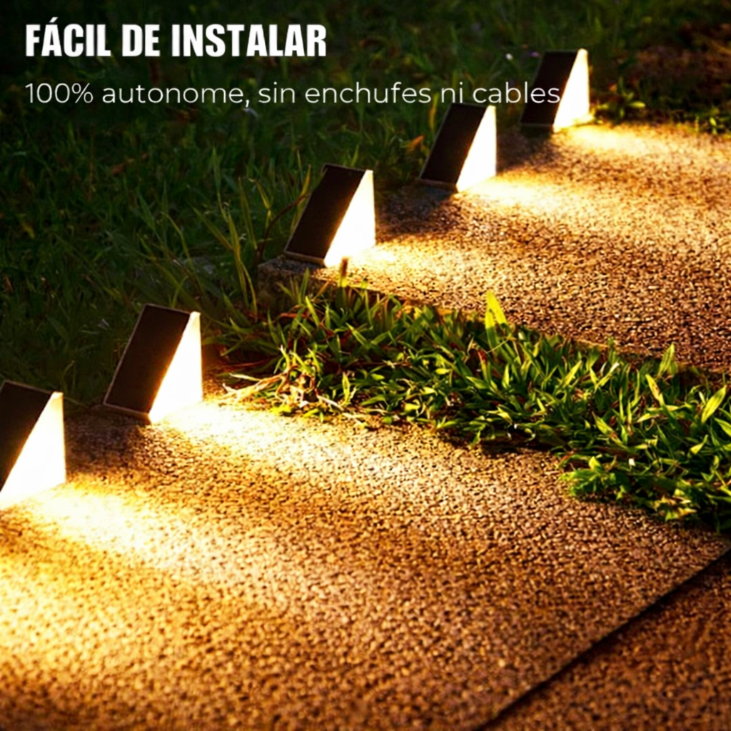 Luces LED Solares | Iluminación Automática Sin Cables
