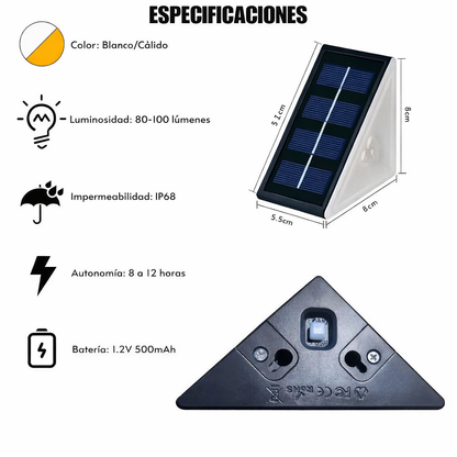Luces LED Solares | Iluminación Automática Sin Cables
