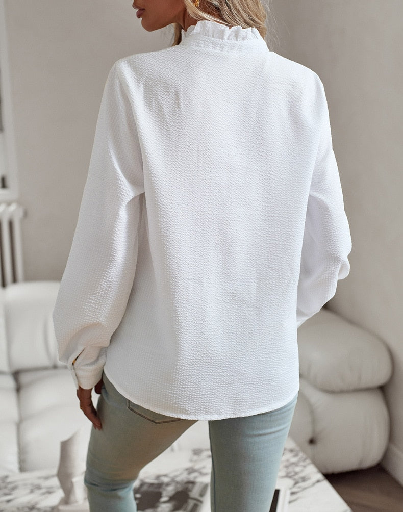 Comfortable Long Sleeve Blouse