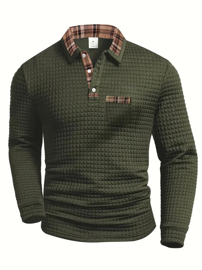 Polo Shirt with Checkered Pattern