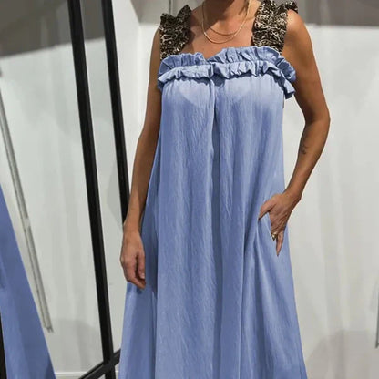Casual long dress with pockets