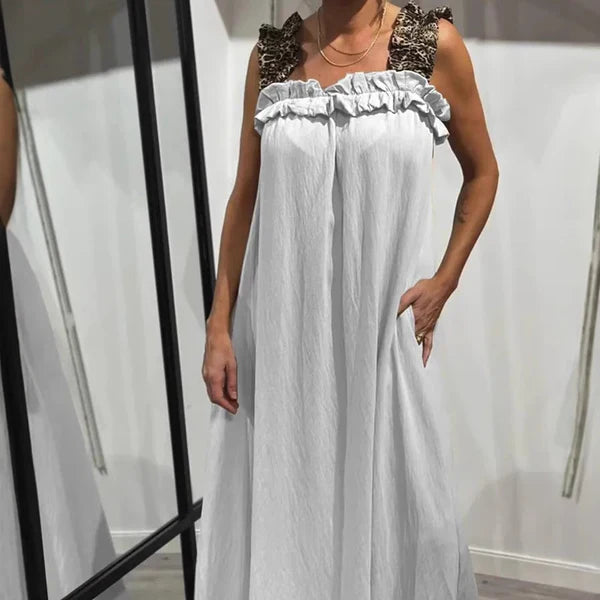 Casual long dress with pockets